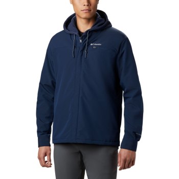 Columbia Tech Trail Hooded Interchange, Chamarras Azul Marino Para Hombre | 459372-ZOF